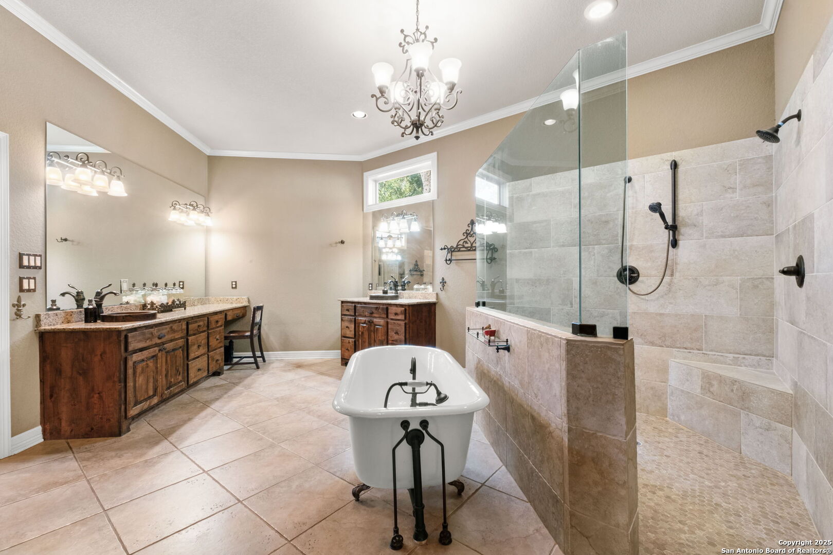 325 Whitestone Drive Spring Branch, TX 78070 - Photo 14 of 50 a large bathroom with a tub sink and glass door