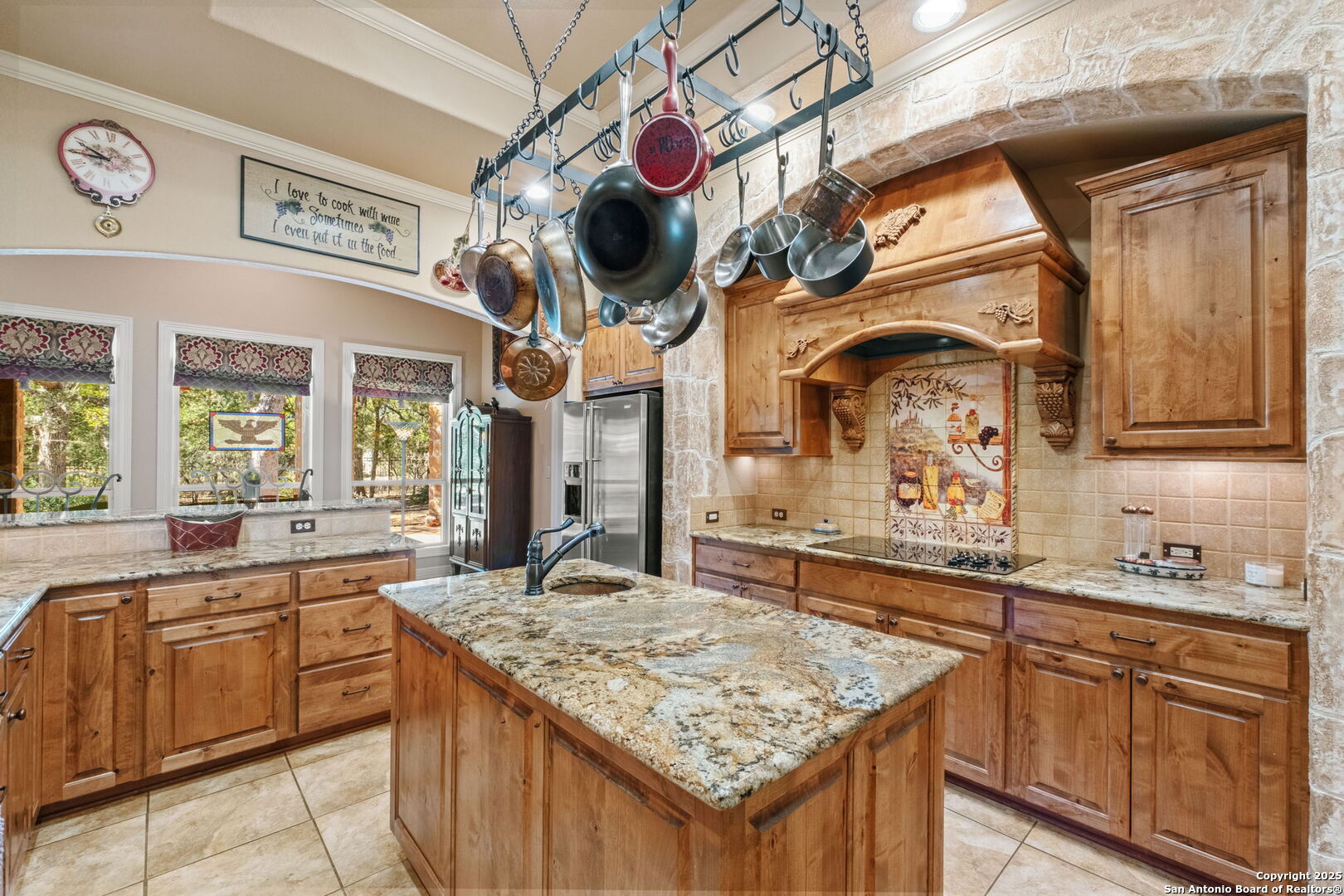 325 Whitestone Drive Spring Branch, TX 78070 - Photo 29 of 50 a kitchen with a counter space cabinets and stainless steel appliances