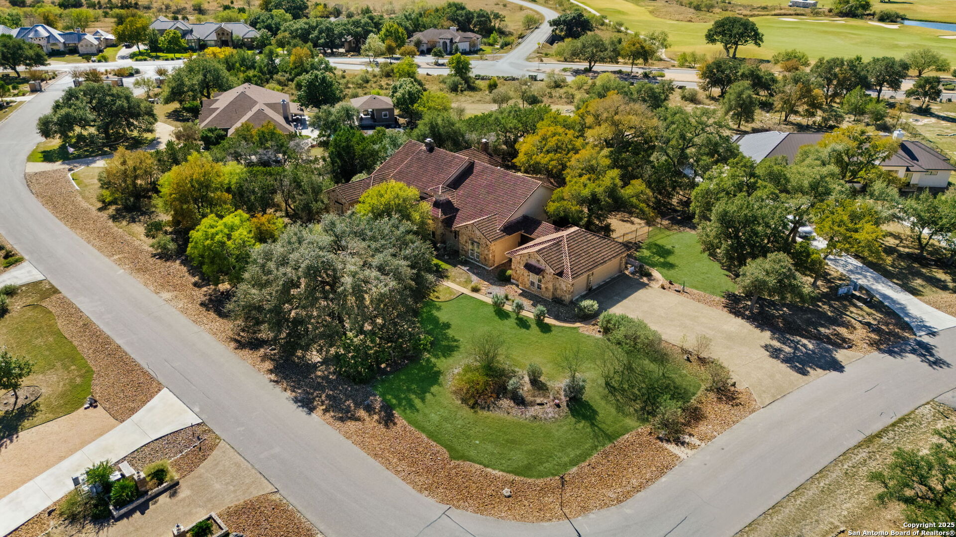 325 Whitestone Drive Spring Branch, TX 78070 - Photo 49 of 50 an aerial view of residential houses with outdoor space and street view