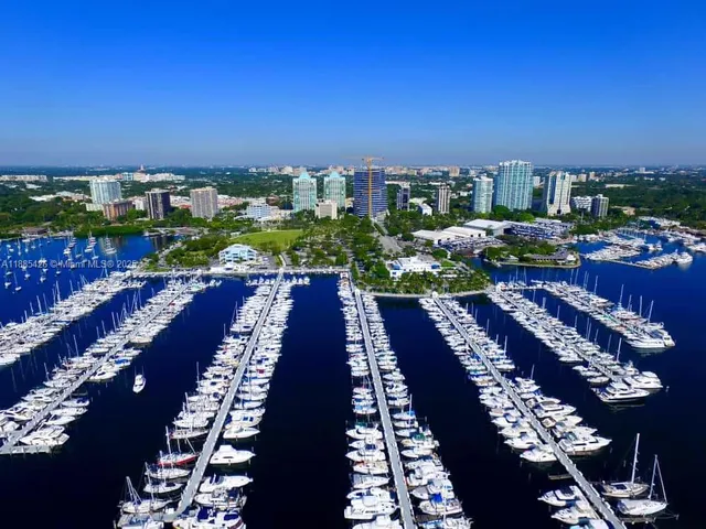 a city view with tall buildings