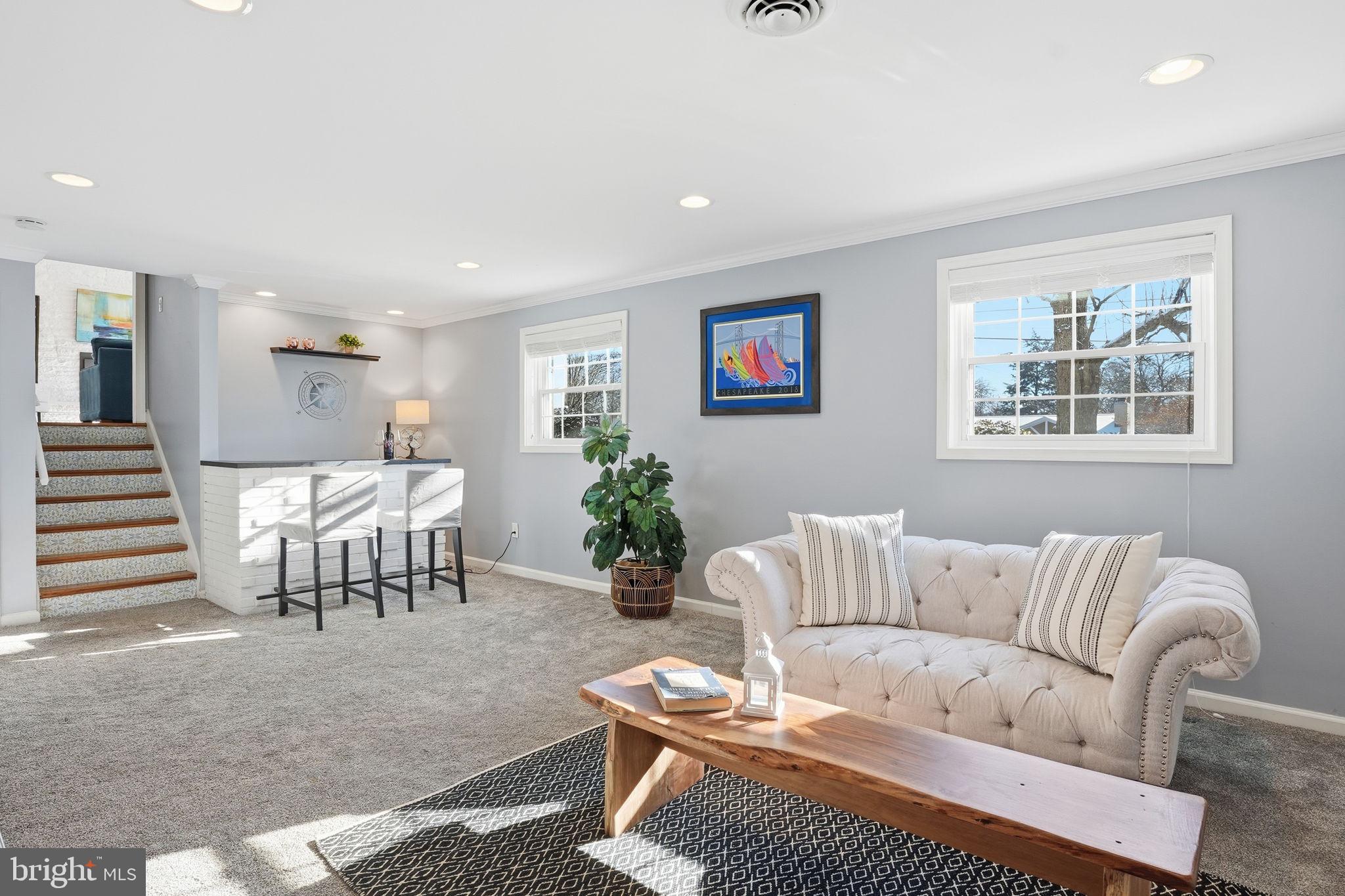 19 Williams Drive Annapolis, MD 21401 - Photo 13 of 45 a living room with furniture and a potted plant