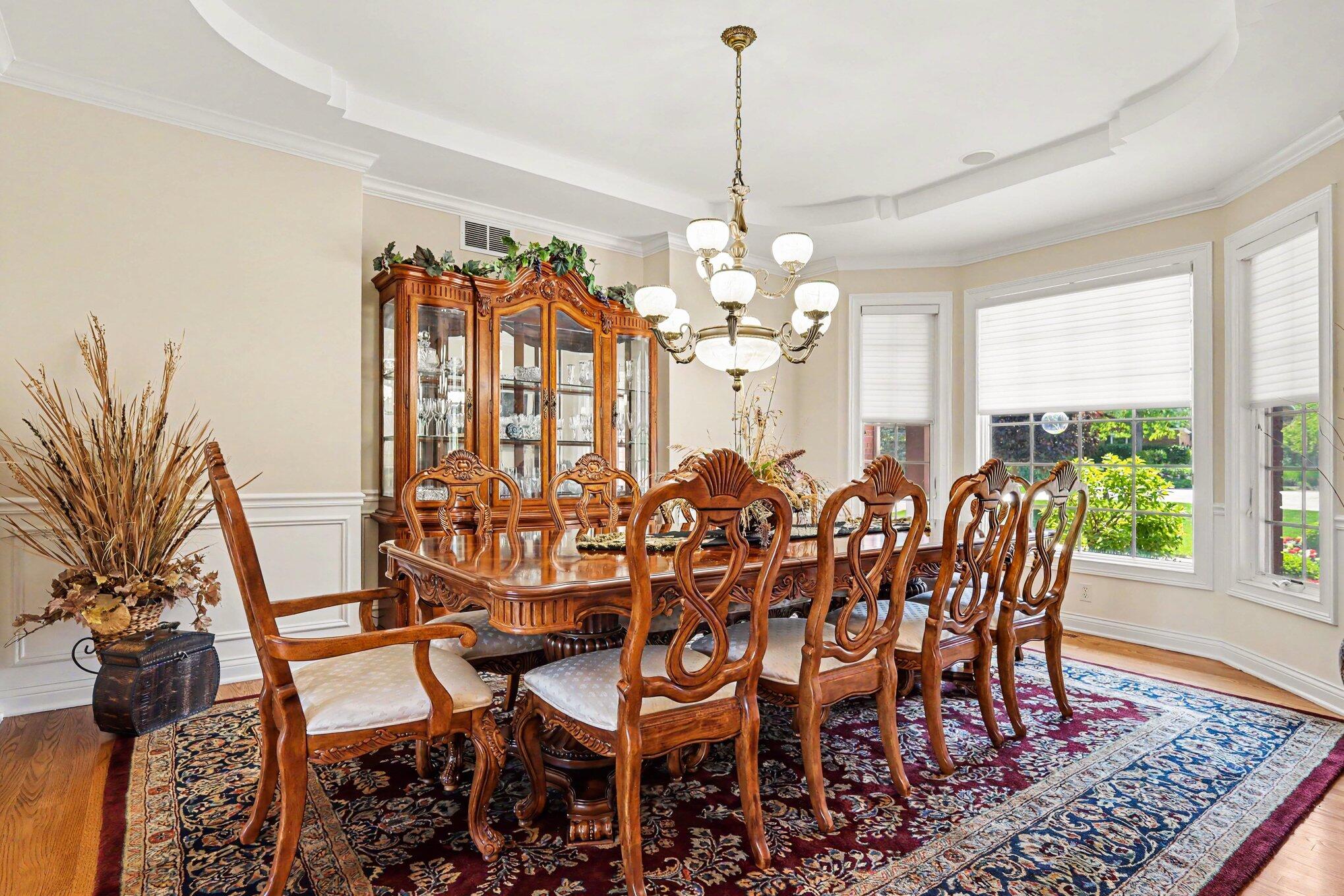 10195 Floyd Street Crown Point, IN 46307 - Photo 5 of 20 a view of a dining room with furniture window and outside view