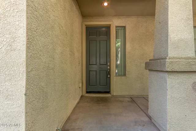 a view of front door