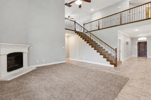 a view of an entryway with staircase