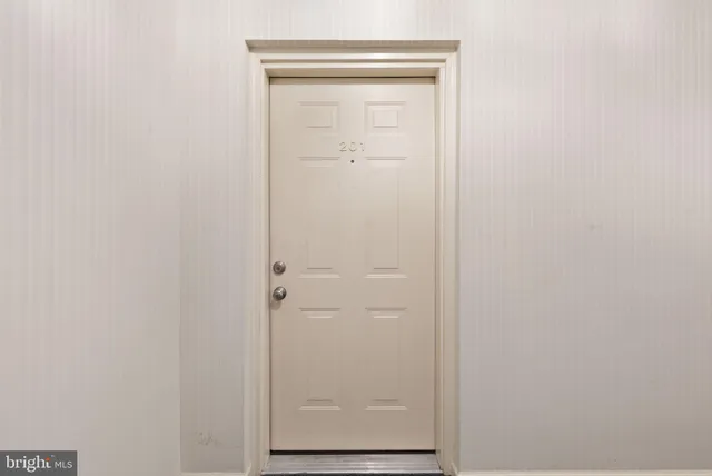 a view of a door