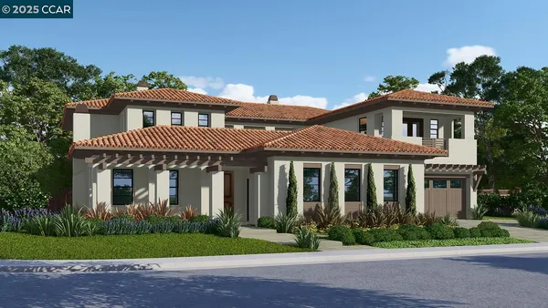 a front view of a house