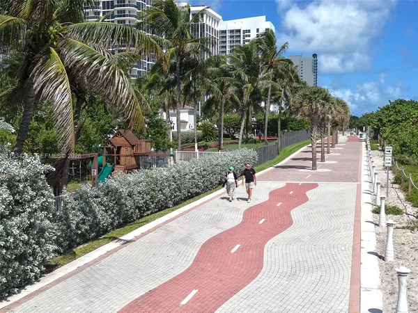 a view of a city with tall buildings