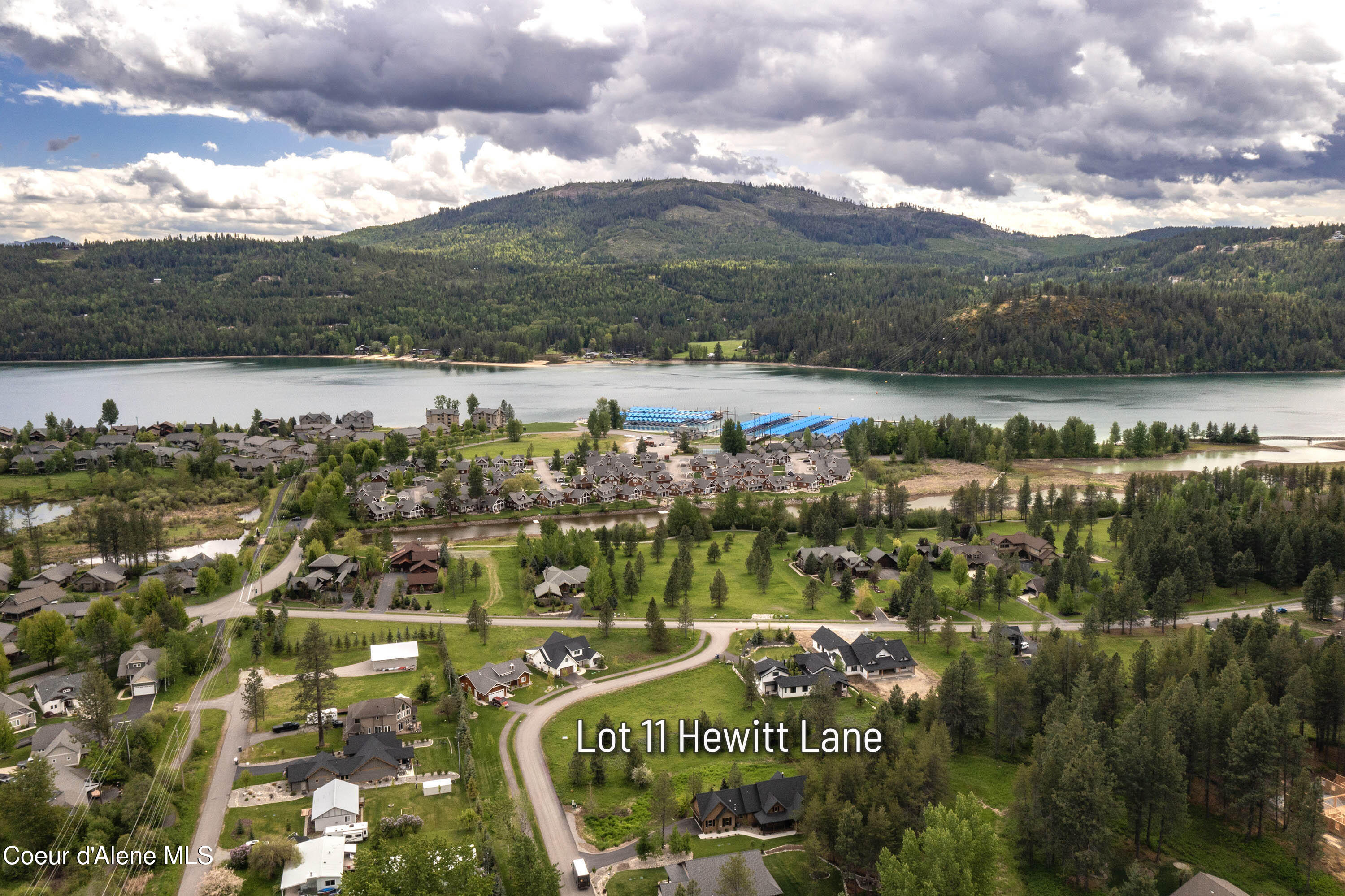 Lot 11 Hewitt Lane Dover, ID 83825 - Photo 18 of 22 Aerial Lot 11 Hewitt Lane to Marina