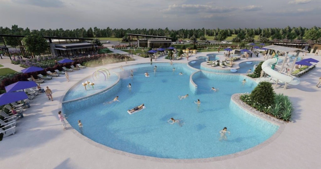 2912 Cliff Ridge Lane Katy, TX 77493 - Photo 29 of 36 an aerial view of a swimming pool