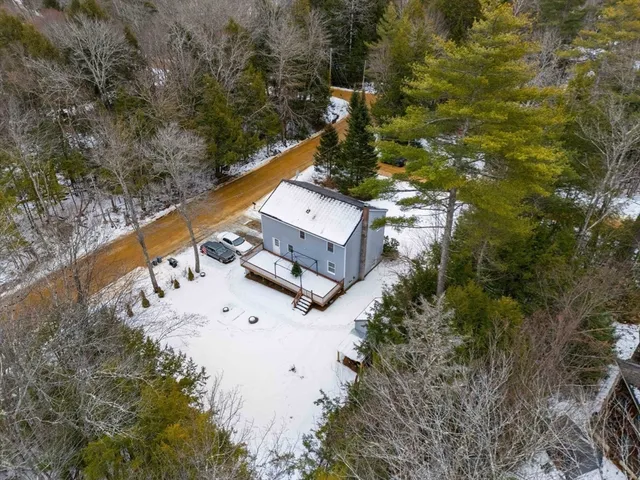 a view of a house with a trees