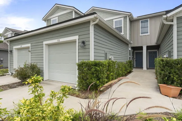 a house view with a outdoor space