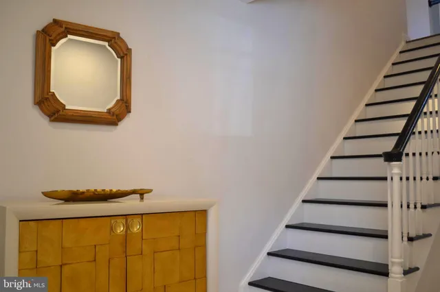 a view of a entryway with wooden floor