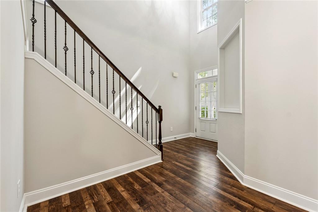3184 Buck Way Alpharetta, GA 30004 - Photo 17 of 48 a view of entryway with wooden floor