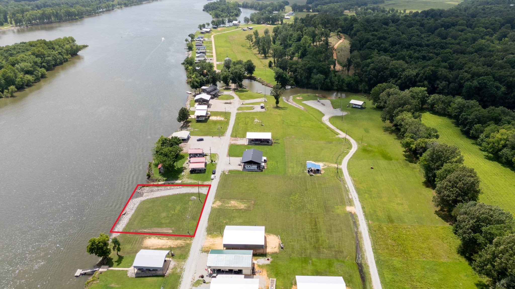 22 WC PICKETT Road Clifton, TN 38425 - Photo 3 of 10 an aerial view of a swimming pool