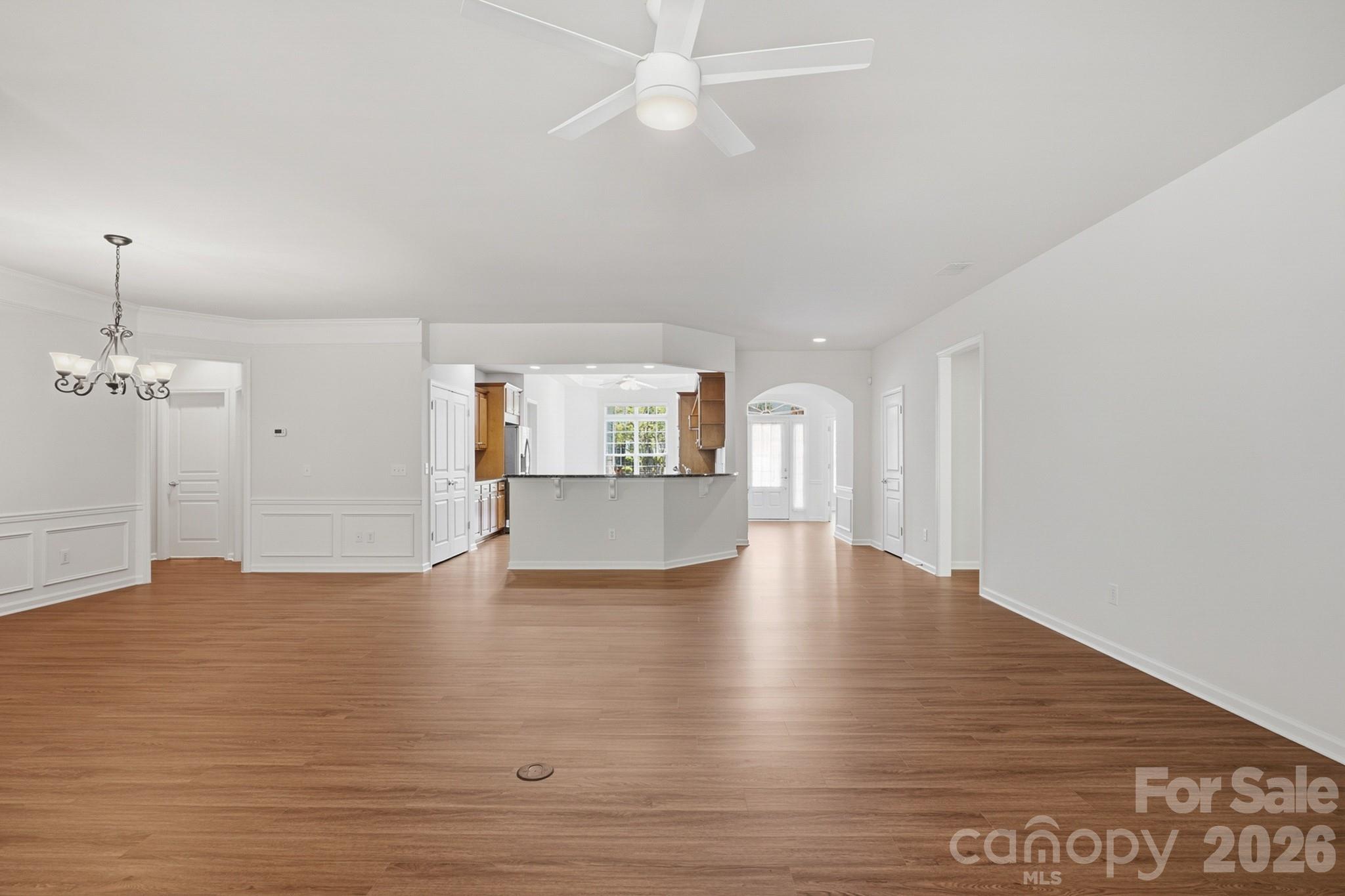 2818 Mandarin Street Fort Mill, SC 29707 - Photo 18 of 48 a view of a kitchen with wooden floor and a kitchen
