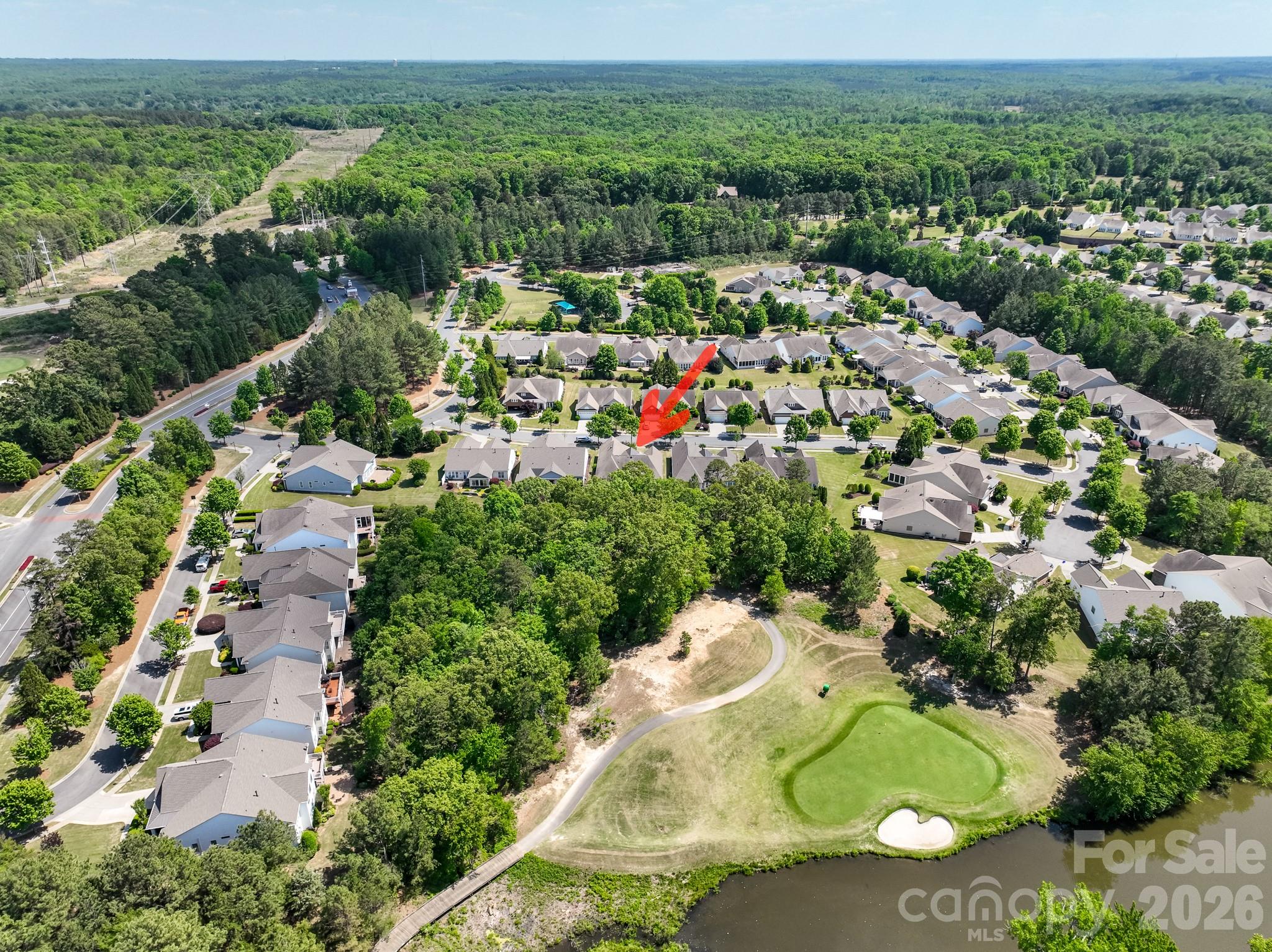 2818 Mandarin Street Fort Mill, SC 29707 - Photo 41 of 48 an aerial view of a house with a garden