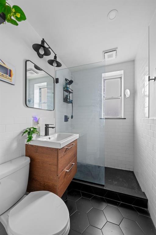 7520 Ridge Boulevard, Unit 2A Brooklyn, NY 11209 - Photo 10 of 15 a bathroom with a sink mirror vanity and toilet