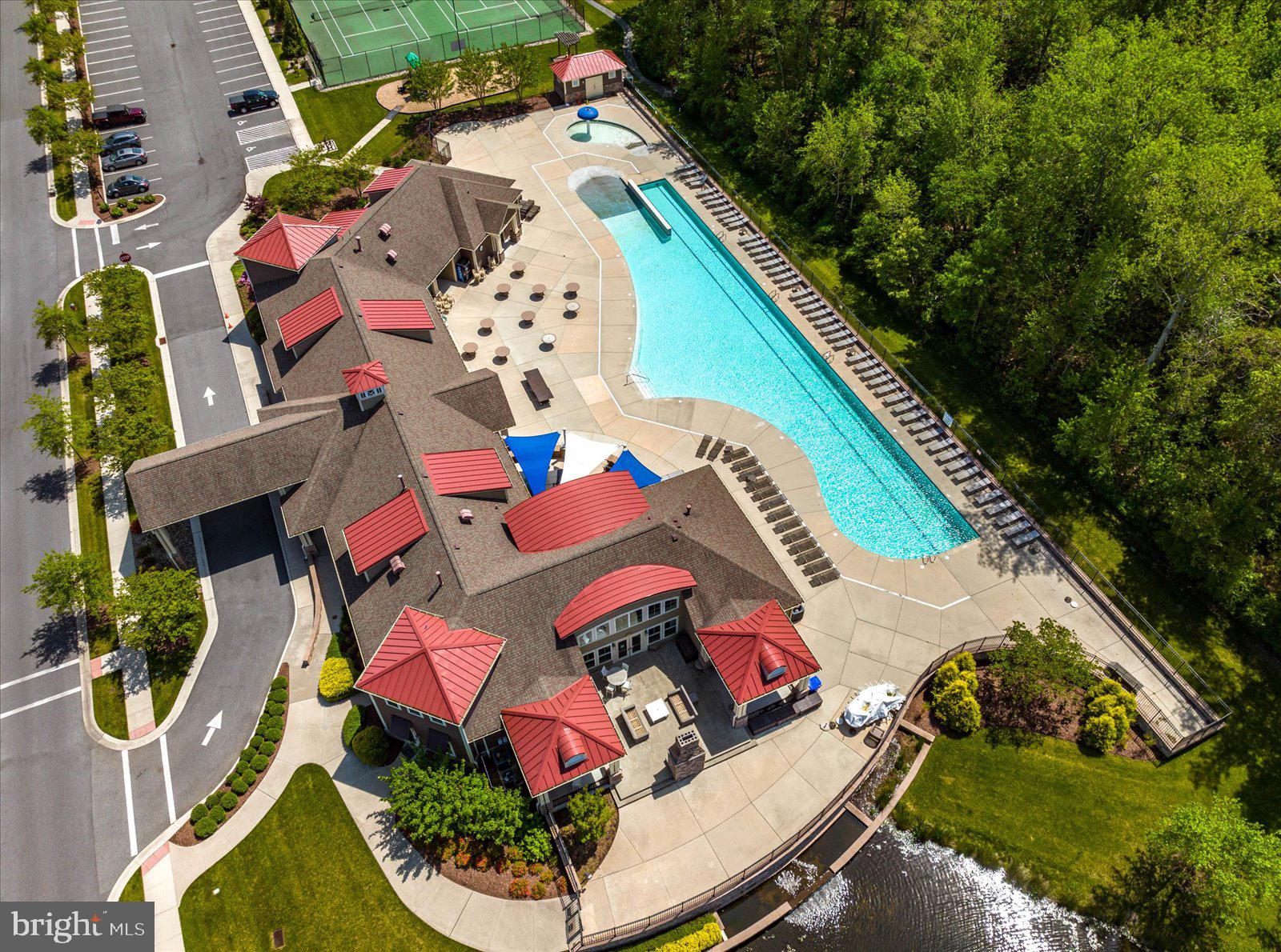 38057 Cross Gate Road Millville, DE 19967 - Photo 71 of 86 an aerial view of residential house with outdoor space and swimming pool