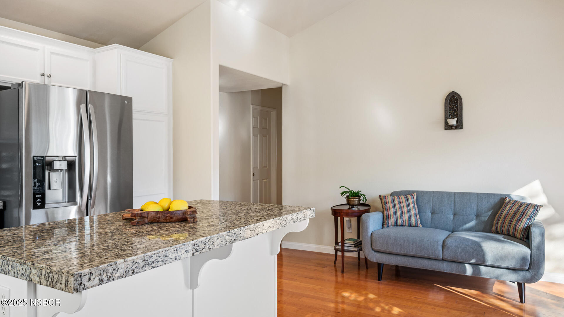 738 Hill Street Los Alamos, CA 93440 - Photo 9 of 27 a kitchen with stainless steel appliances granite countertop a refrigerator a stove and a sink