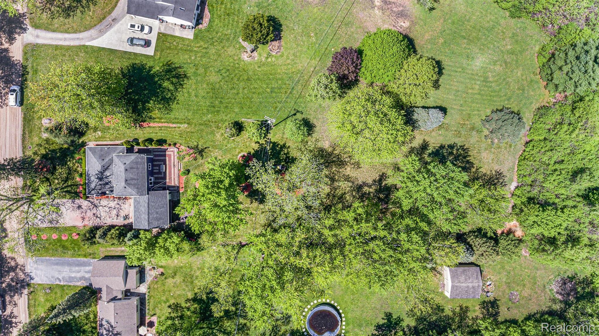 1155 Michelson Road Rochester, MI 48307 - Photo 32 of 36 Aerial view of the huge 1.22 acre property.