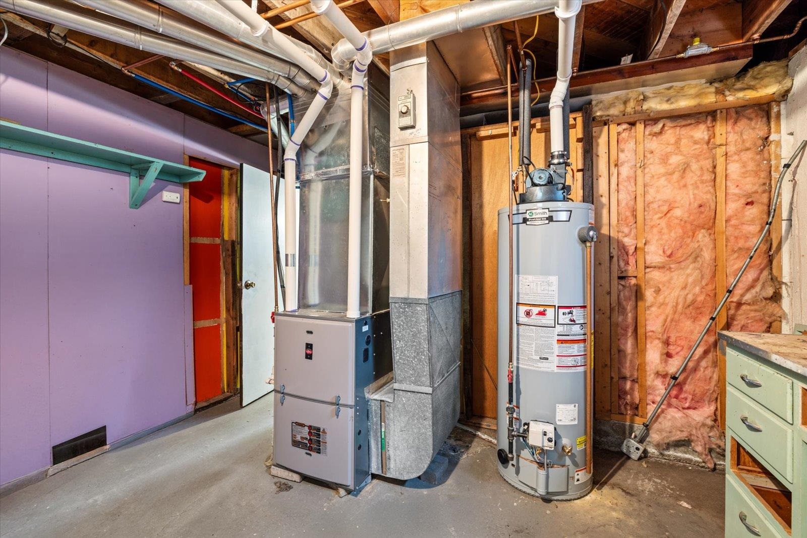 813 6th Street South Virginia, MN 55792 - Photo 37 of 44 Utility room featuring water heater and heating unit