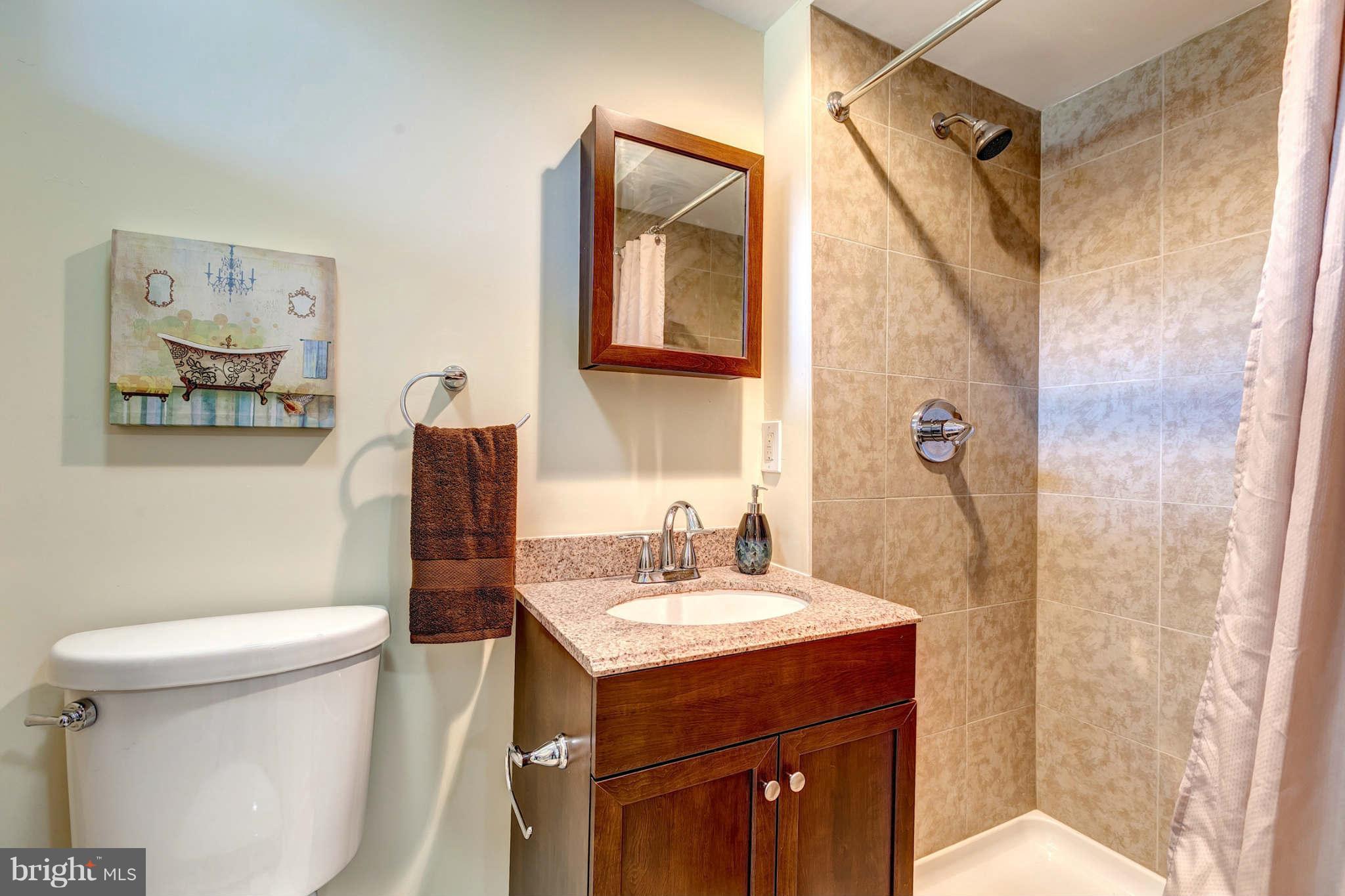 1403 Clairidge Road Baltimore, MD 21207 - Photo 24 of 29 a bathroom with a sink mirror vanity and toilet