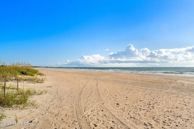 a view of an ocean and beach