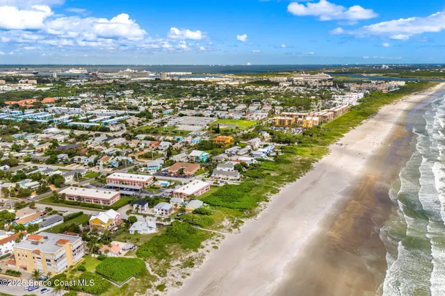 a view of city and ocean