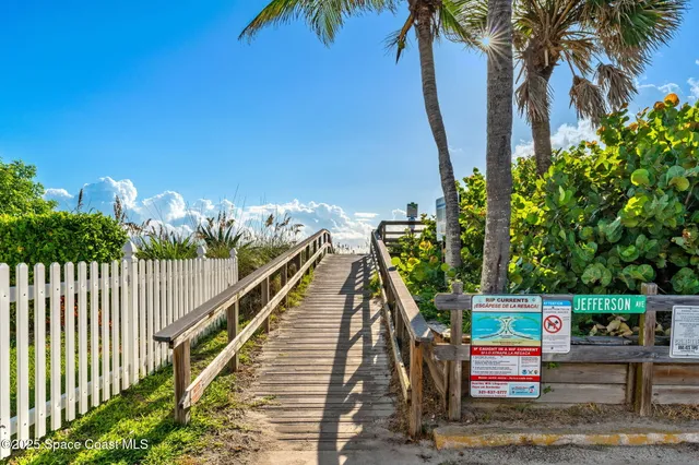 a view of stairs and a garden