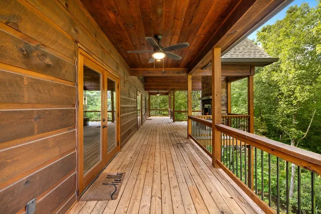 a view of livingroom with wooden floor