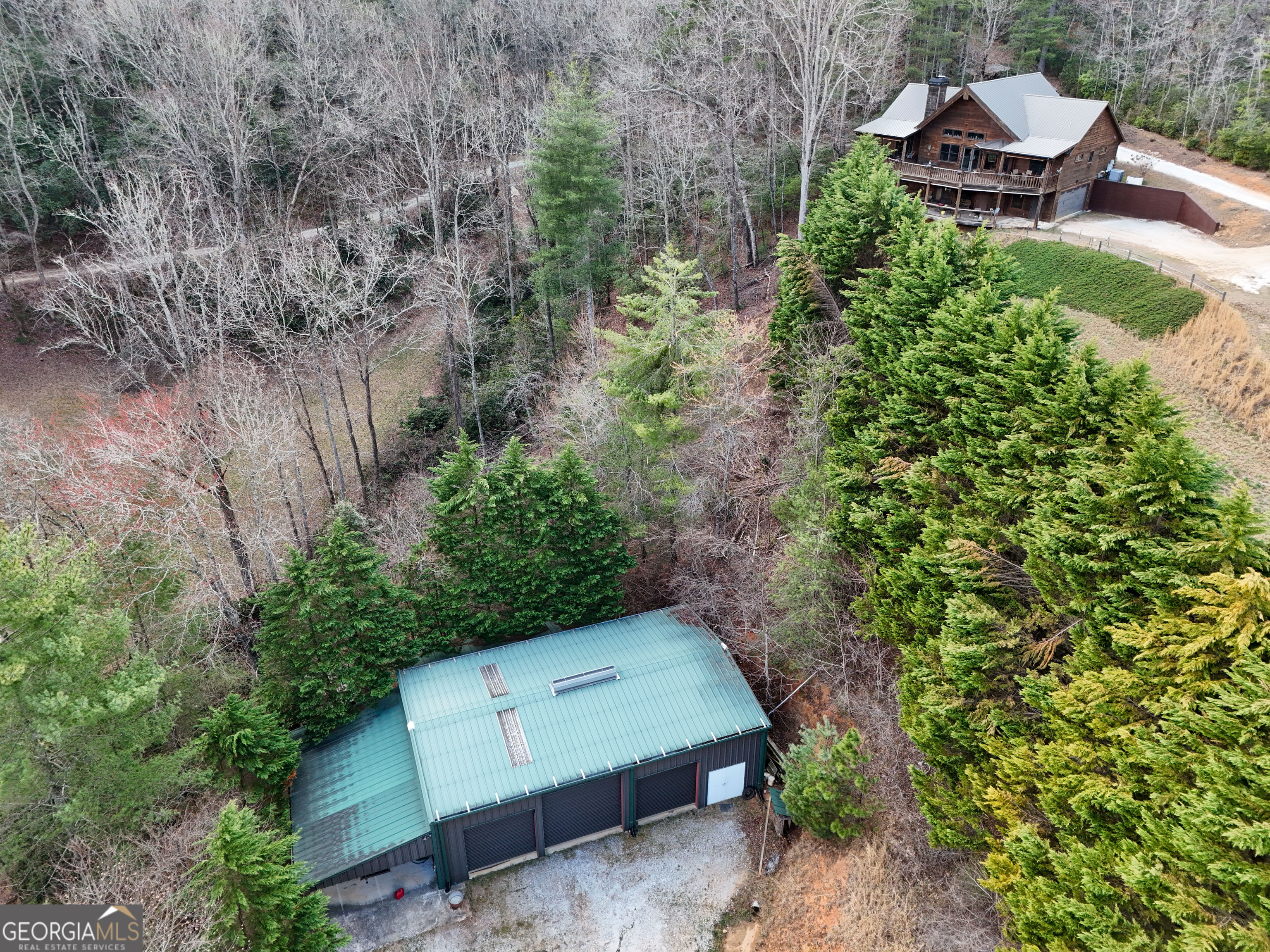 5232 Crow Creek Road Lakemont, GA 30552 - Photo 5 of 90 an aerial view of a house with a yard