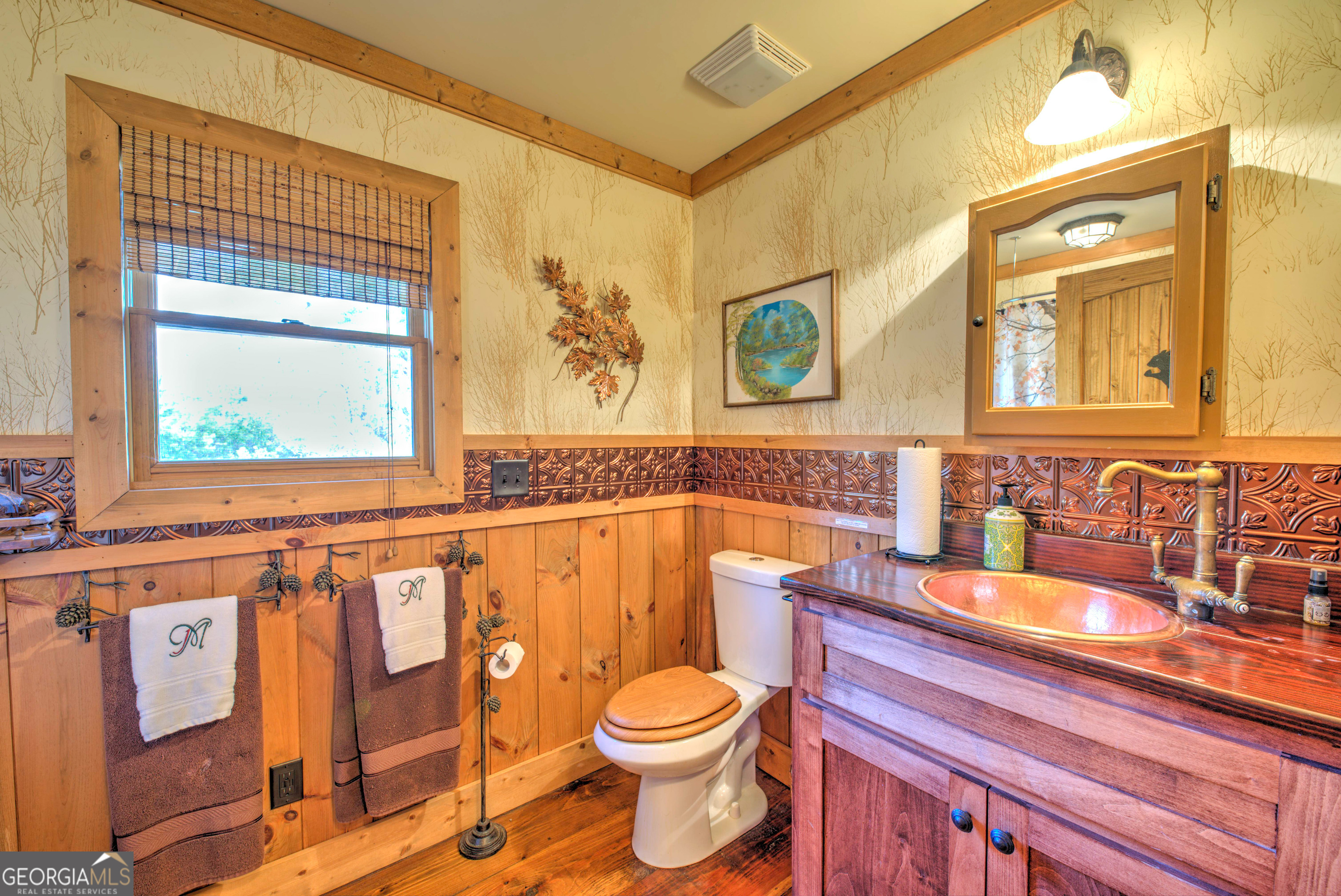 5232 Crow Creek Road Lakemont, GA 30552 - Photo 60 of 90 a bathroom with a sink a toilet and a bathtub