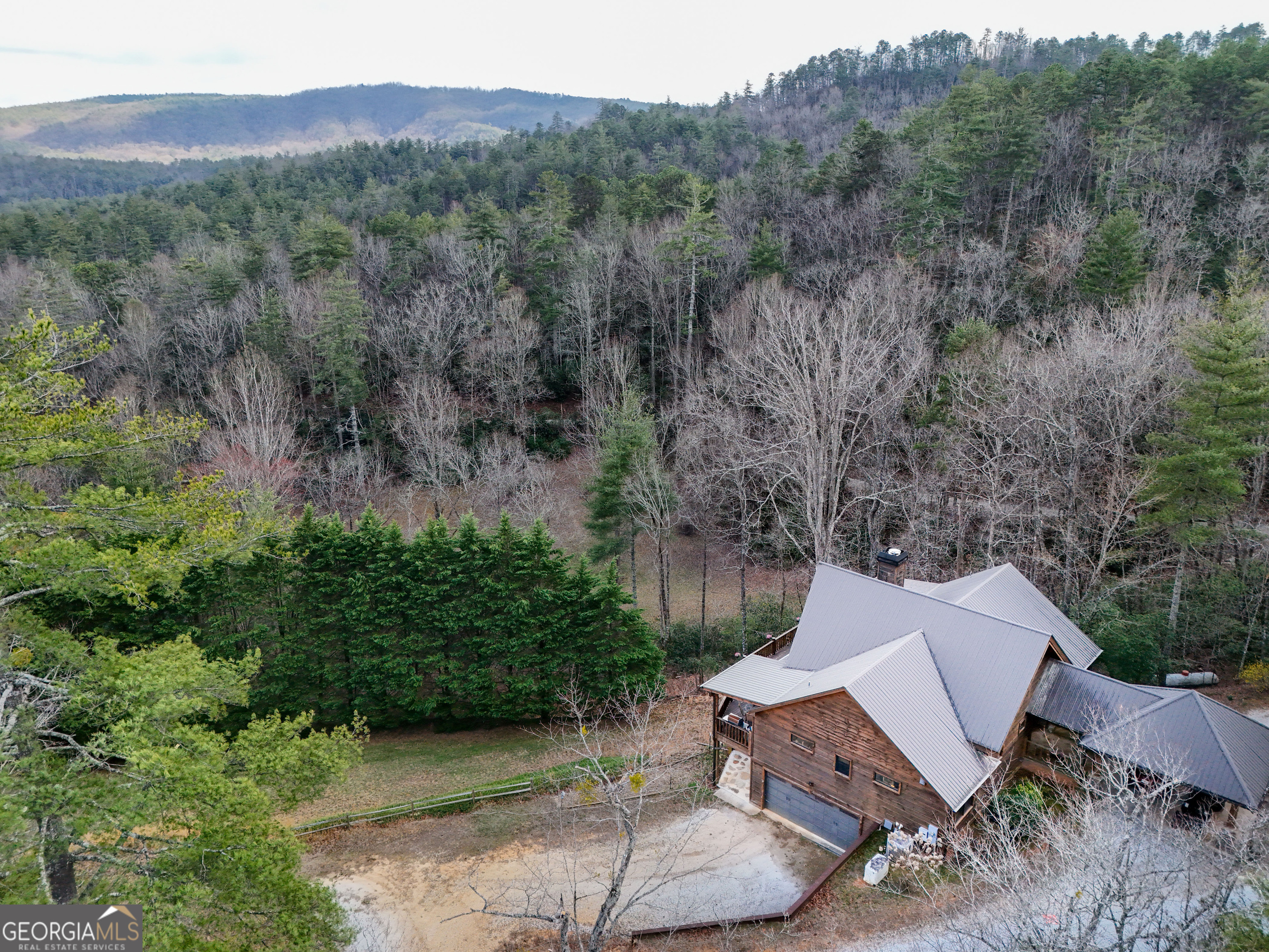 5232 Crow Creek Road Lakemont, GA 30552 - Photo 6 of 90 an aerial view of a house with mountain view
