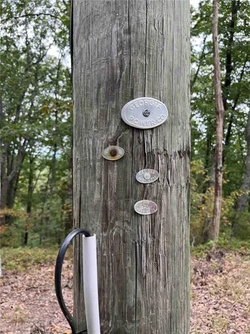 a view of a backyard with table and chairs