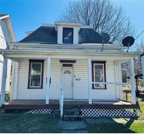 a front view of a house