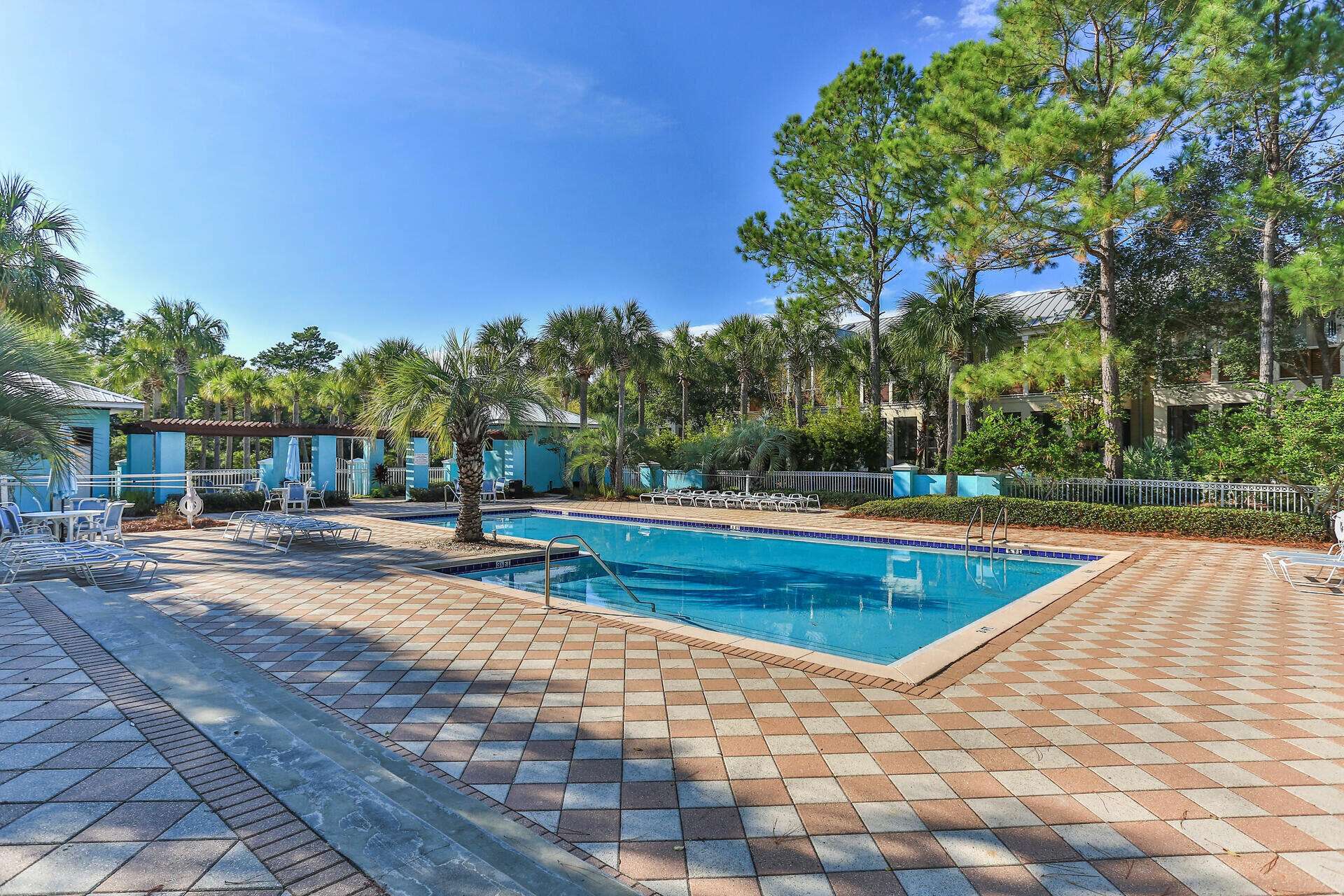 1740 South County Highway, Unit 308 Santa Rosa Beach, FL 32459 - Photo 26 of 28 a view of a swimming pool with an outdoor space and seating area