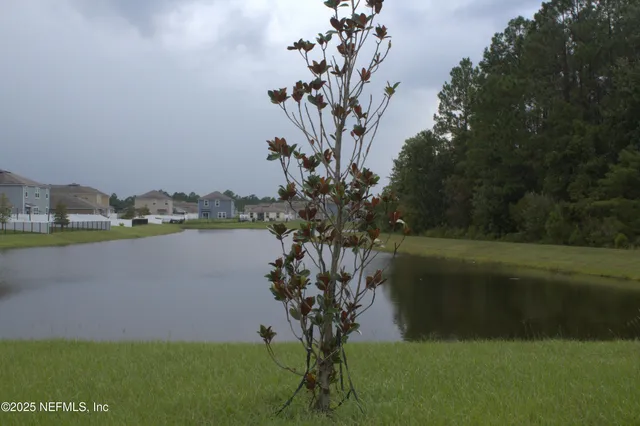 a view of hallway with stairs