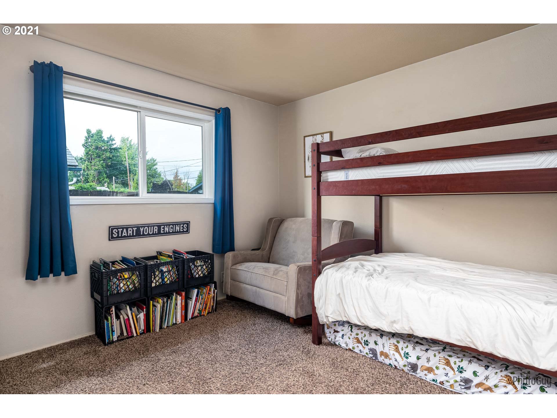 1872 I Street Springfield, OR 97477 - Photo 17 of 24 a bedroom with a bed and a large window