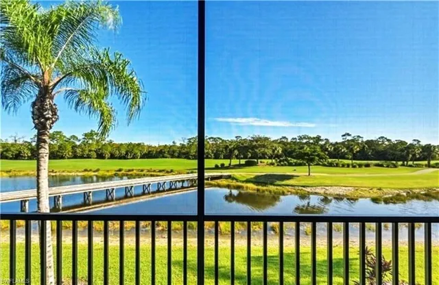 a view of ocean from a balcony