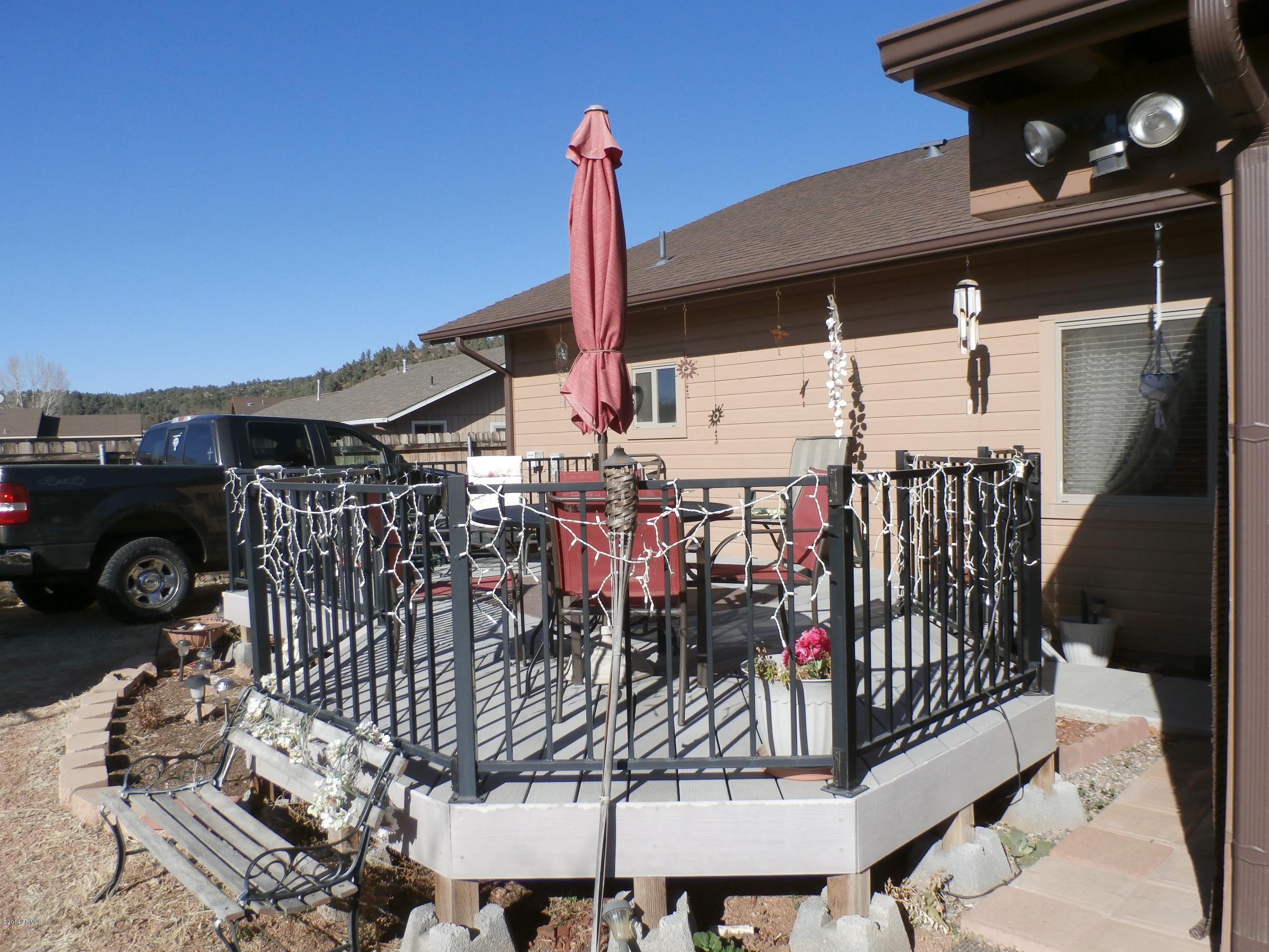 375 South Cedar Mill Road Star Valley, AZ 85541 - Photo 17 of 18 Back Deck