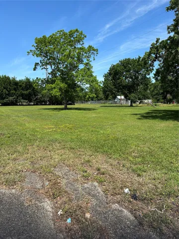 a view of an ocean from a yard
