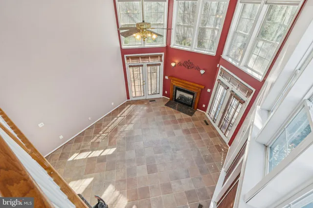 a view of an entryway with a window