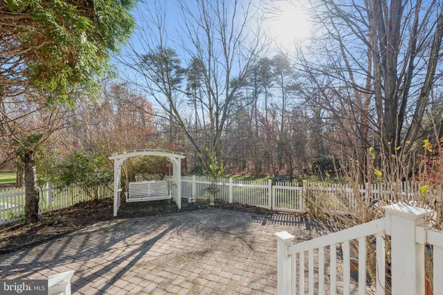 a view of backyard with seating space