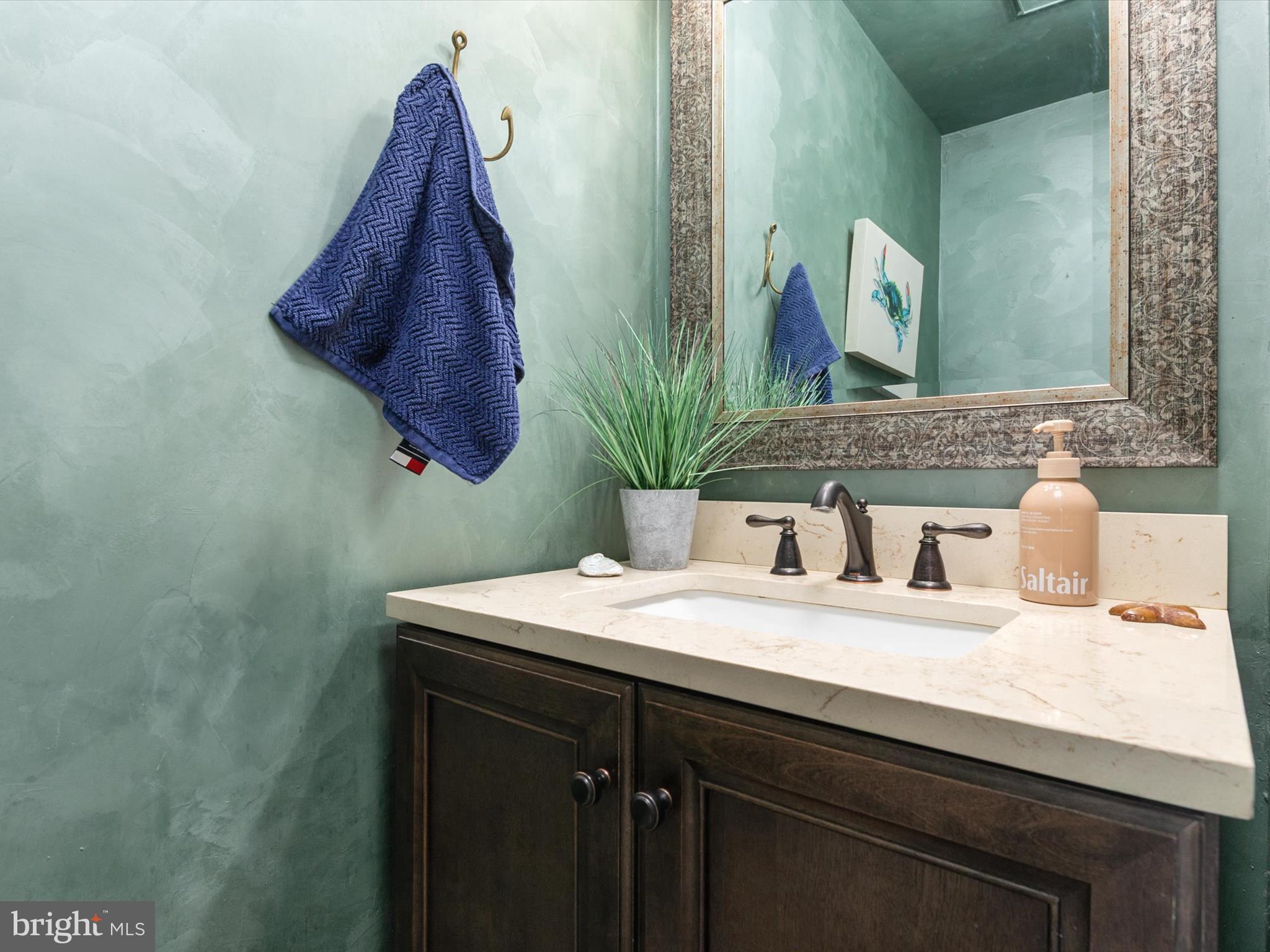 32 Queen Anne Way Chester, MD 21619 - Photo 32 of 61 a bathroom with a sink and a mirror