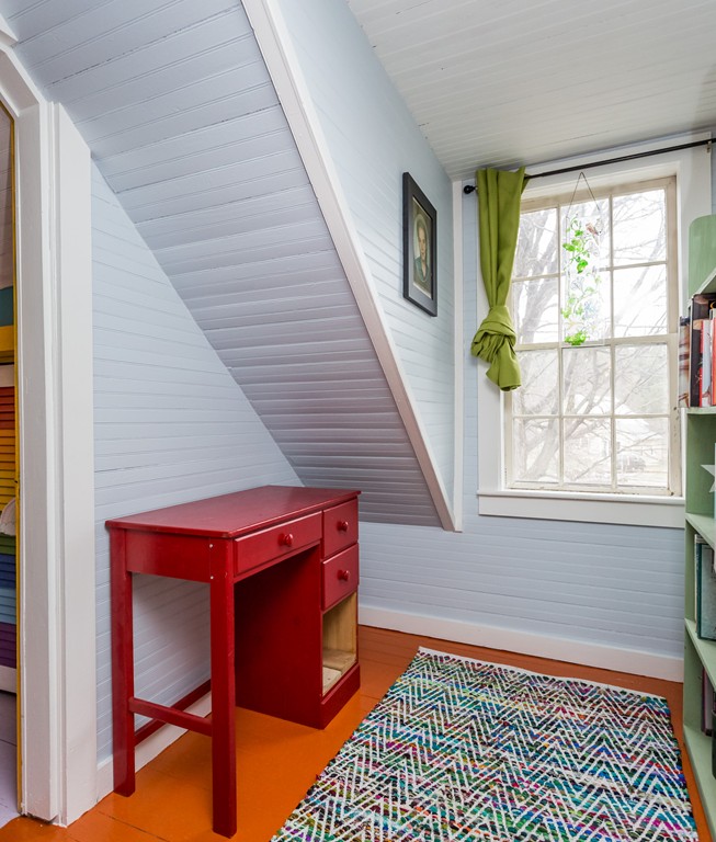 1301 Conway Road Ashfield, MA 01330 - Photo 21 of 26 a view of a hallway with wooden floor and staircase