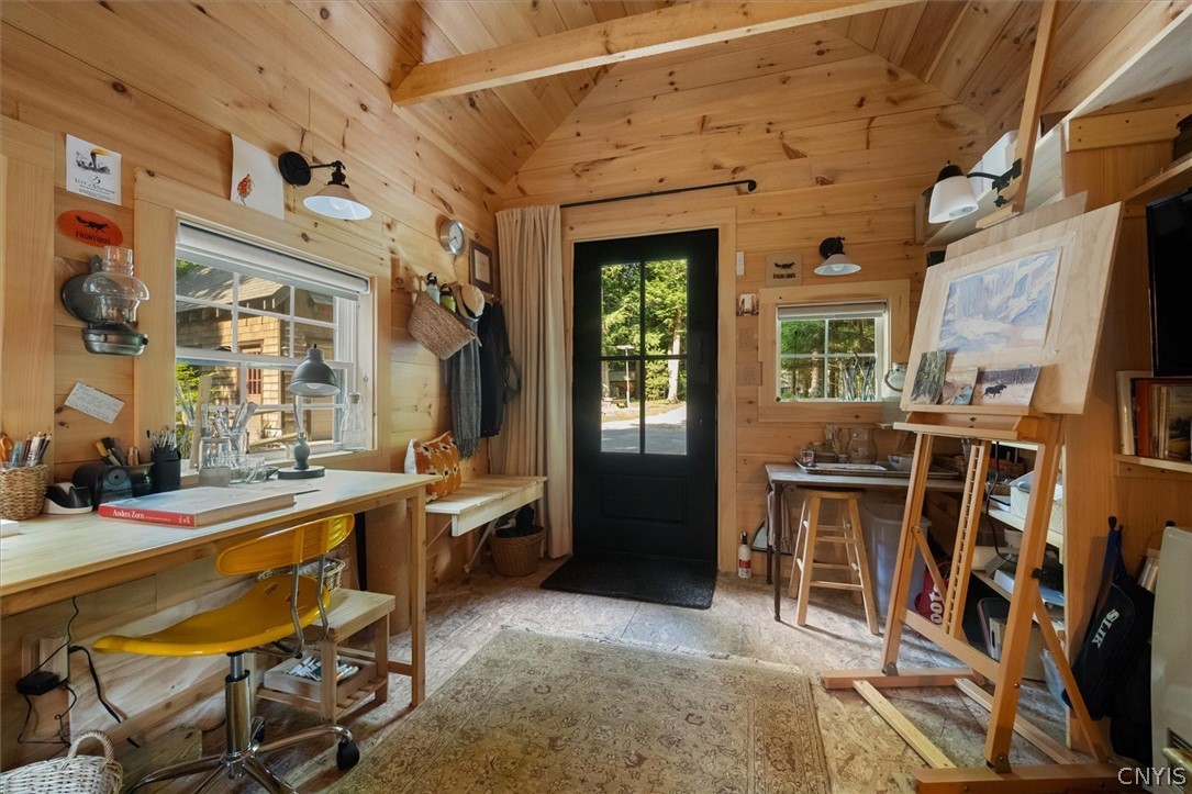 582 South Shore Road Webb, NY 13420 - Photo 43 of 50 another view of the bothy inside - all natural woo