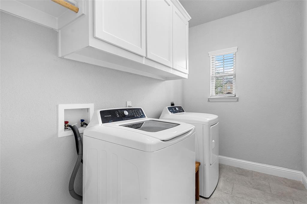 1904 Angelus Street Waco, TX 76712 - Photo 21 of 24 Laundry area with separate washer and dryer and cabinet space