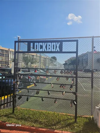 a view of a wooden door