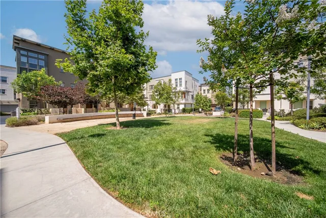 an aerial view of residential building with outdoor space