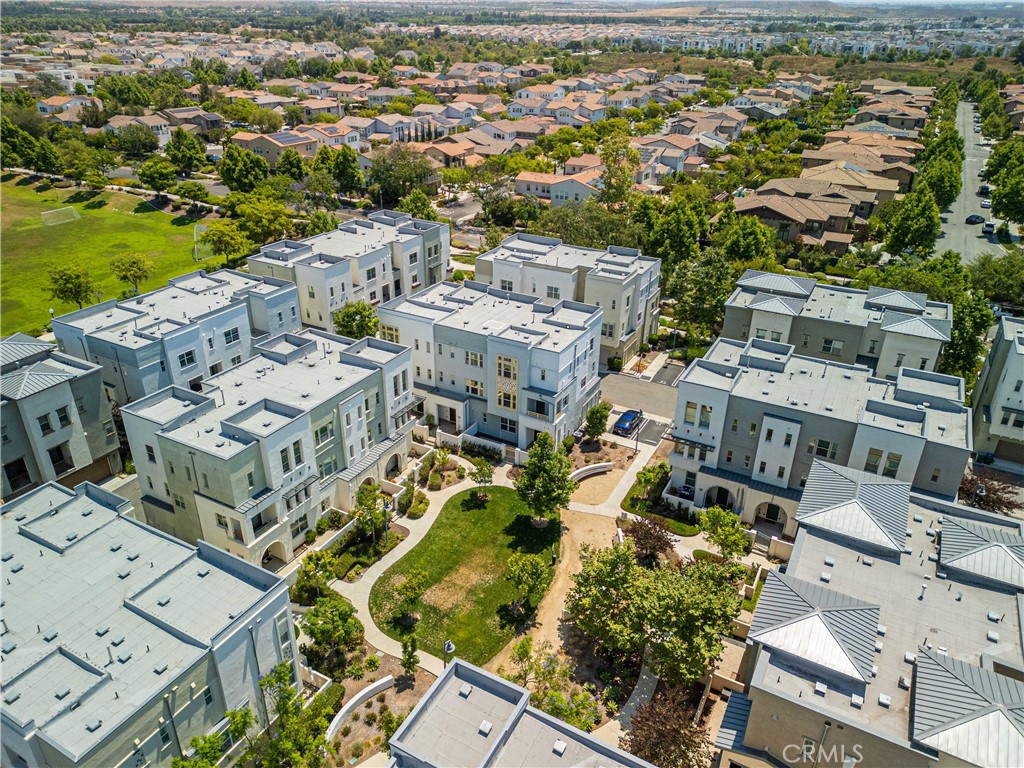 134 Acamar Irvine, CA 92618 - Photo 55 of 56 an aerial view of a city with lots of residential buildings